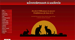 Desktop Screenshot of kleintierpension-aischfeld.de