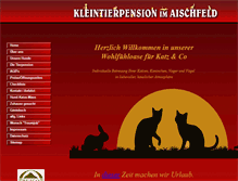 Tablet Screenshot of kleintierpension-aischfeld.de